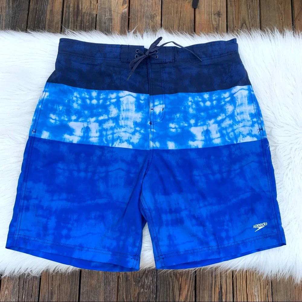 SPEEDO Men’s Blue Swim Board Shorts Size XXL